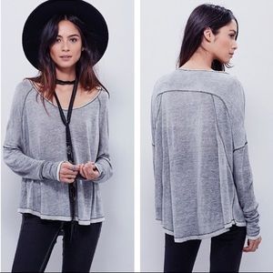 Free People We The Free Macchiato Sheer Knit Top